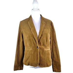 Tommy Hilfiger Blazer Jacket Women Large Corduroy Academia Business Career Work